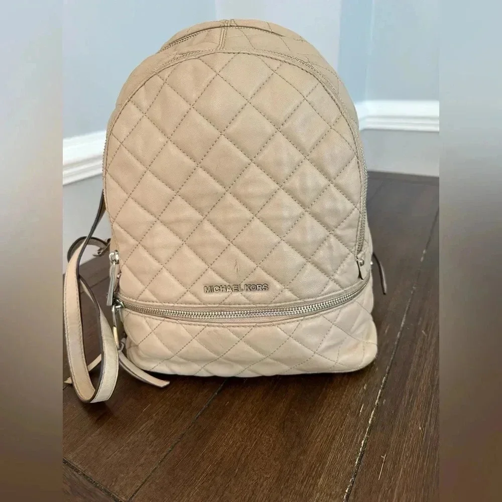 Michael Kors quilted backpack